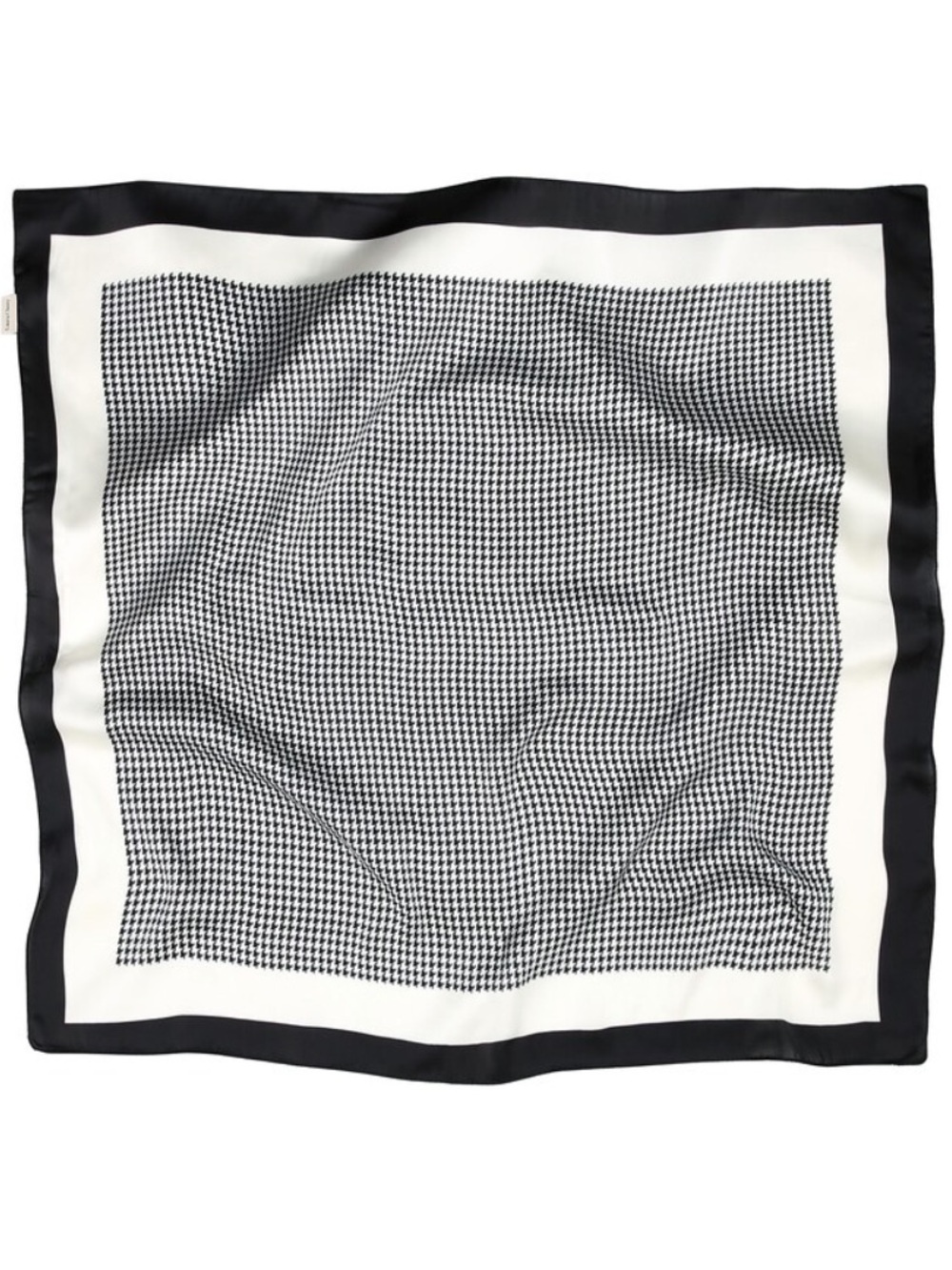 Apricot Lane Black White Houndstooth Scarf